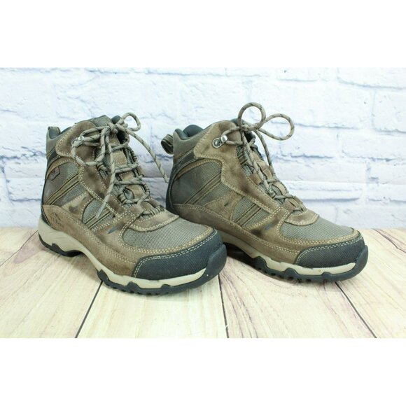 LL Bean Model 4 Brown Suede Waterproof Trail Hiking Boots Insulated Size 7 M - Picture 3 of 9